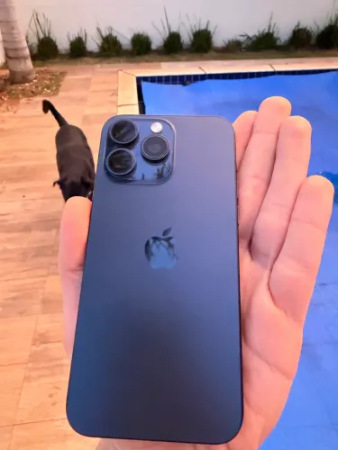 IPHONE 15 PRO MAX 256gb AZUL TITÂNIO 