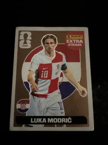 Vendo figurinha Extra Sticker Bronze do Luka Modri? oficial da Copa do Mundo 2026 Panini.