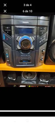 Mini system Philips 3 CDs e USB