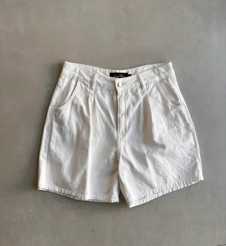 Bermuda feminina off white 44