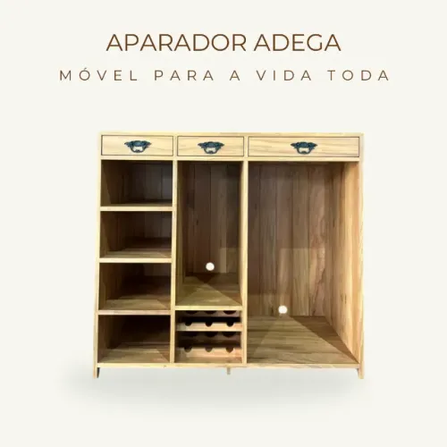 Aparador Adega 1,20x1,10x0,60m - Sob Encomenda