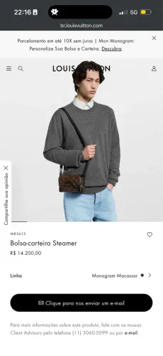 Bolsa-carteira Steamer Louis Vuitton 