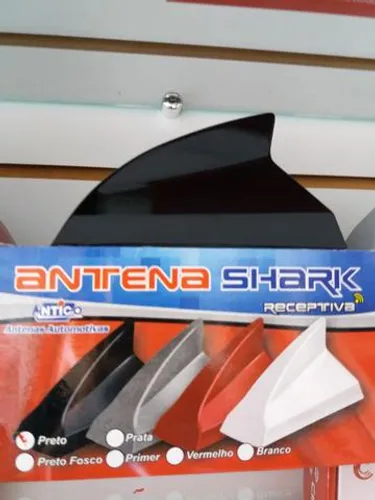 Antena tubarão preta nova
