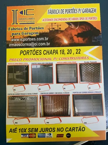 Portões de correr para garagem