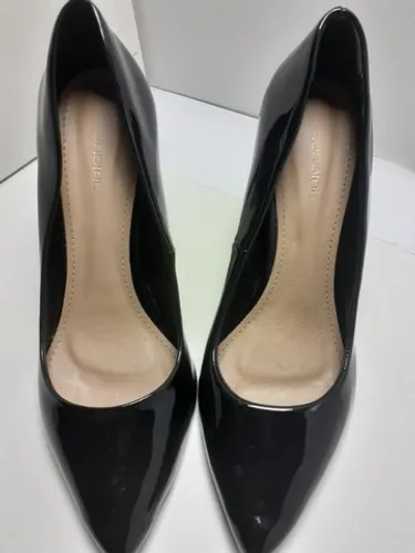Sapato Social Scarpin Salto Alto Verniz Preto