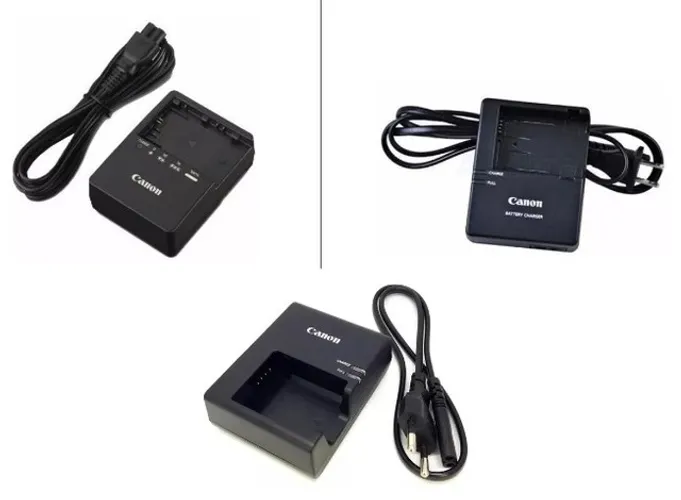 Carregador Canon LC-E6 / LC-E8 / LC-E10 Para Baterias LP-E6 / LP-E8 / LP-E10