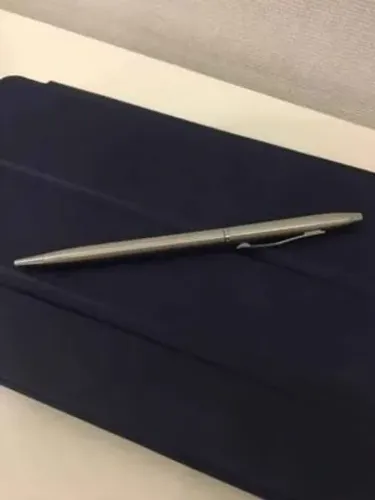 Caneta para executivos e empresários ótima escrita de aço inoxidável para quem tem gosto