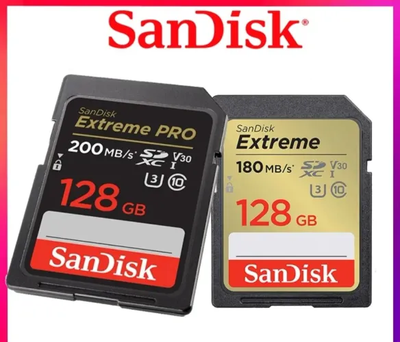 Cartão de Memoria SD Sandisk Extreme P/ Câmeras - Fotografia e Filmagem