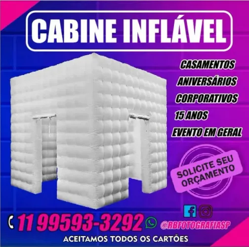 Cabine Inflável  - Festas e Eventos 