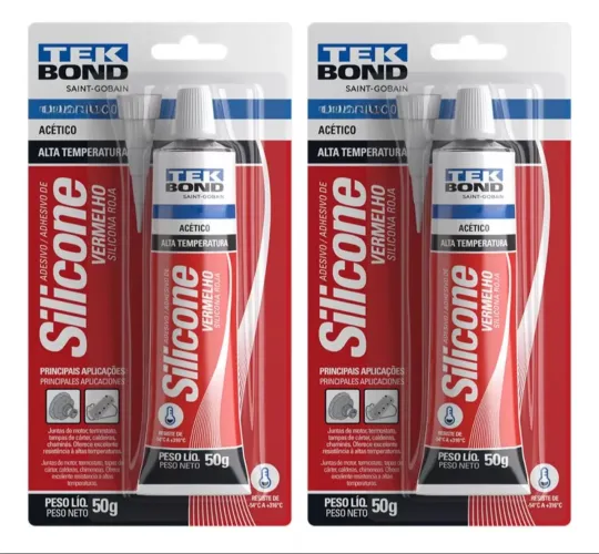 Oferta Silicone Vermelho Alta Temperatura