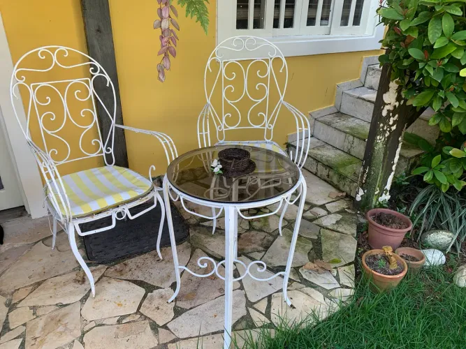 Mesinha cadeiras vintage