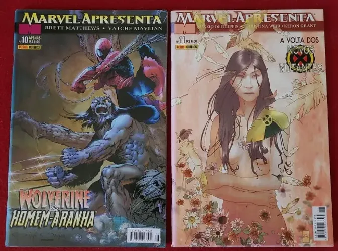 Lote com as edições Marvel Apresenta 10 e 11