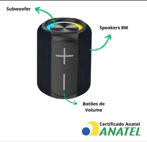 Promoção Caixa de som bass wireless portable X010