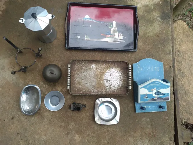 10 Lote Conjunto de antiguidades vintage