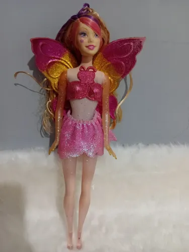 Barbie fairytopia glowing fada cristal