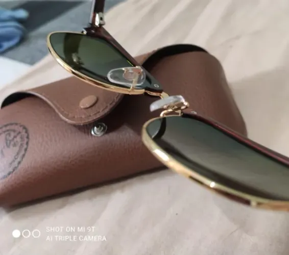 Óculos Ray-ban Original Espelhado Azul Novo 