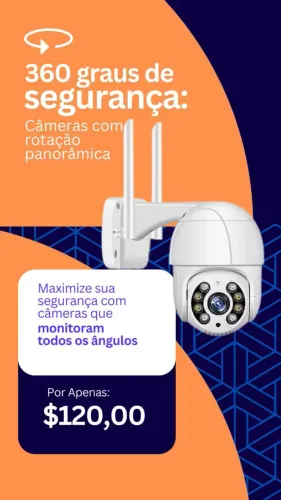 Câmera de segurança aprova de água