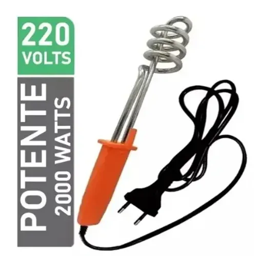 Aquecedor Água Ebulidor Elétrico Mergulhão 2000w 220v Portátil