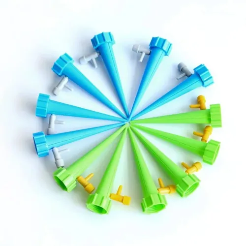 Conectores de Irrigação para Plantas - 10 Peças (Verde/Azul)