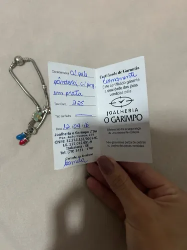 PANDORA ORIGINAL ACEITO CARTÃO