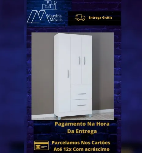 GRANDE PROMOÇÃO*GUARDA ROUPA 3 PORTAS ATENAS ENTREGA GRÁTIS ACEITA CARTÃO