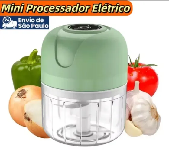 Mini Processador Elétrico de Alimentos