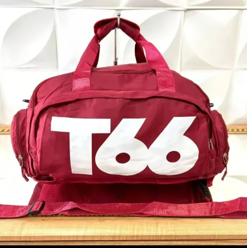 Bolsa de treino T66 vermelha esportiva