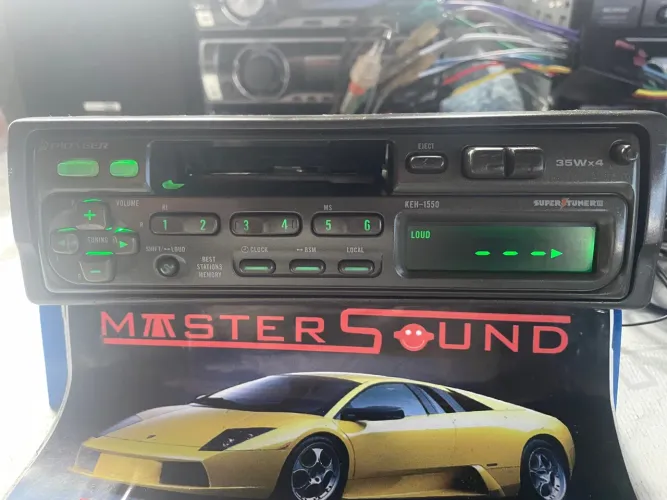 Toca fita rádio pioneer keh-1550 com bluetooth lindo aparelho raridade