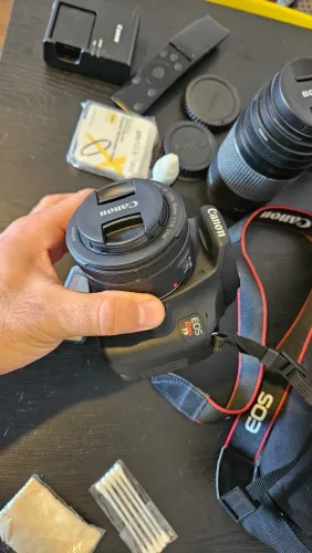 Kit Fotografia Completo (Canon T5 + 3 Lentes + Acessórios)