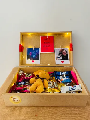 Caixa presenteavel fotos e doces