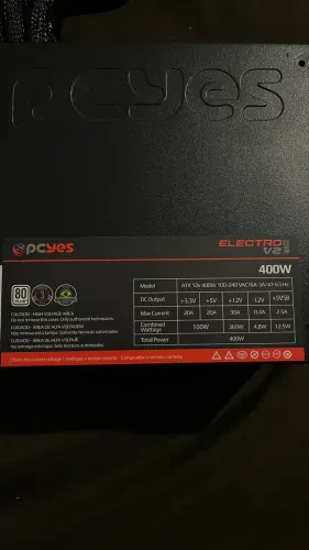 Fonte computador Pcyes 400W