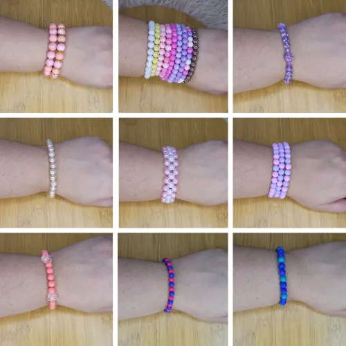 Pulseiras de esferas 100% manual pronta entrega ou encomenda (adulto/infantil) - Consulte