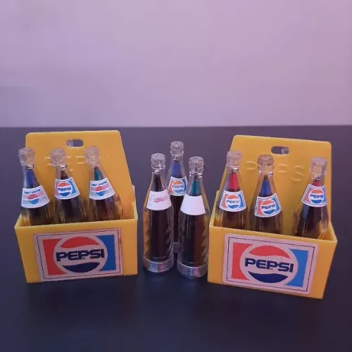 Garrafinha Mágica Pepsi 1998 - Canetas Garrafinhas Mágicas Pepsi + Garrafeira Pepsi