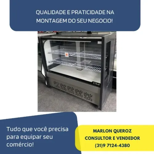Balcão Expositor de Tortas e Doces Polar 1,25M Novo