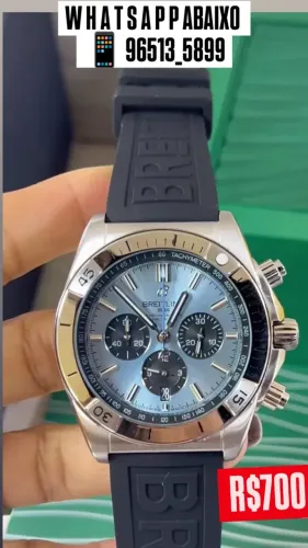 Relógio BREITLING CONOMETER MULTIFUNCIONAL FUNDO AZUL
