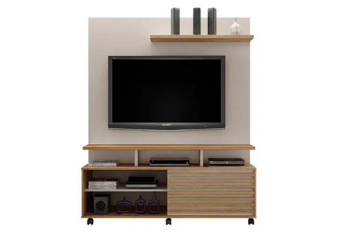 Estante Home Star Valdemoveis Off White/Cinamomo - Entrega Rápida!