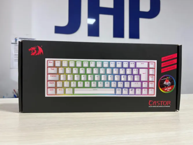 Teclado Mecânico Redragon Castor RGB Switch azul - Loja Física