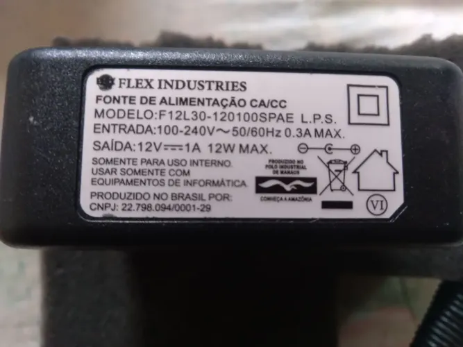 FONTE FLEX F12L30 12V 1A