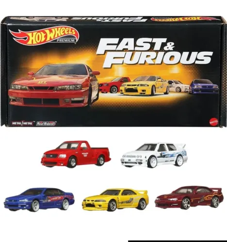 Pack hot 5 Wheels hot Wheels Premium Velozes e furiosos