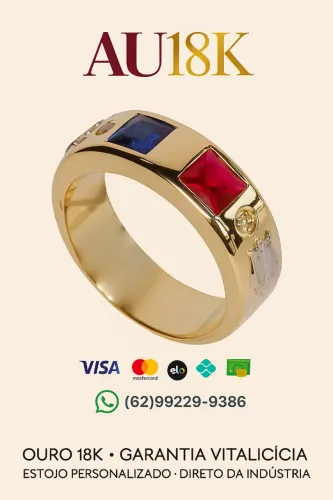 Formatura com Estilo: Ouro 18K e Pedra Natural