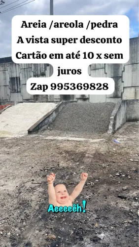 Caminhão fechado de areia areola pedra aterro 5 ou 8 metros