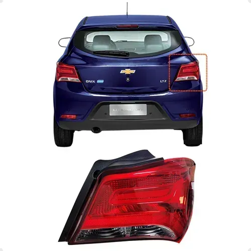 Lanterna Traseira Gm Onix Lt Ltz 2016 2017 2018 2019 Cristal Lado Direito