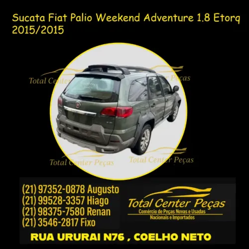 Sucata Fiat Palio Weekend Adventure 1.8 2013