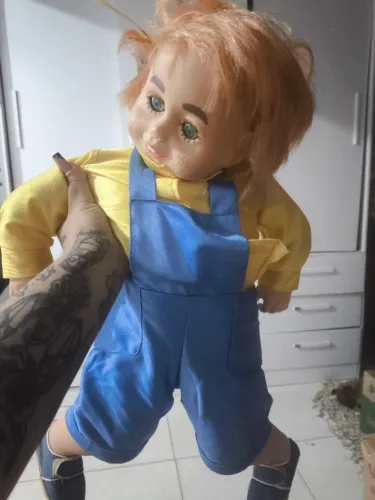 Cascatinha boneco antigo