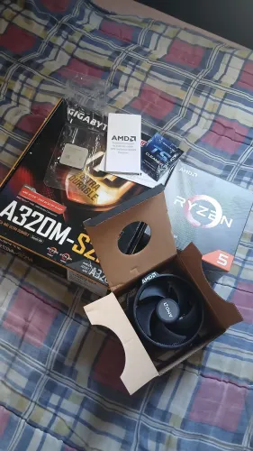KIT UPGRADE PC - A320M + ATHLON 3000G VEGA 3 + COOLER AMD - 100% OK