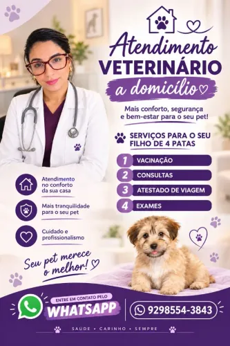 Atendimento veterinário a domicílio