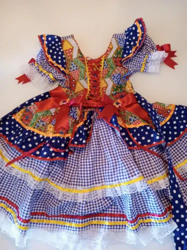 Vestido Festa junina Menina 