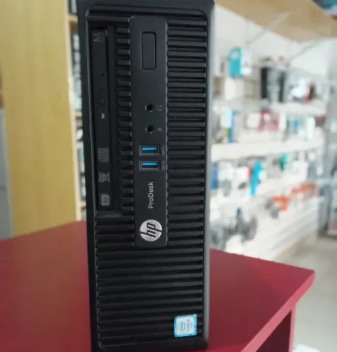 PC corporativo Slim HP i3, 8GB DDR4, SSD 120GB, Prodesk, garantia de loja