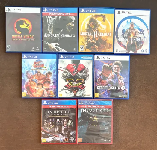 Mortal Kombat / Street Fighter / Injustice PS4 e PS5 a partir de R$ 100,00 cada