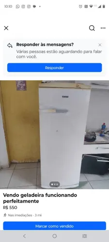Vende-se geladeira usada
